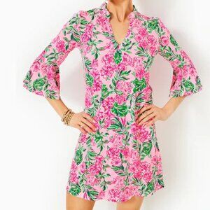 Lilly Pulitzer Hayes Dress in Conch Shell Pink Koala La La Size Large